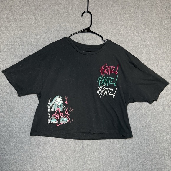 Bratz Graphic T-shirt Women X-Large Charcoal Gray Short Sleeve - Picture 1 of 7